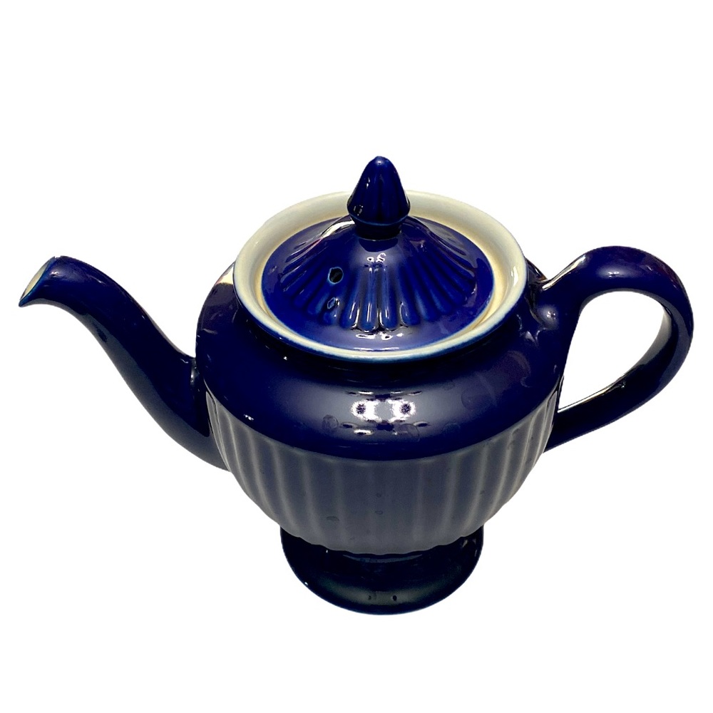 VINTAGE HALL COBALT BLUE TEA POT